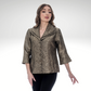 Toofan - Gold - Double Collar  Jacquard Jacket - NJ 221