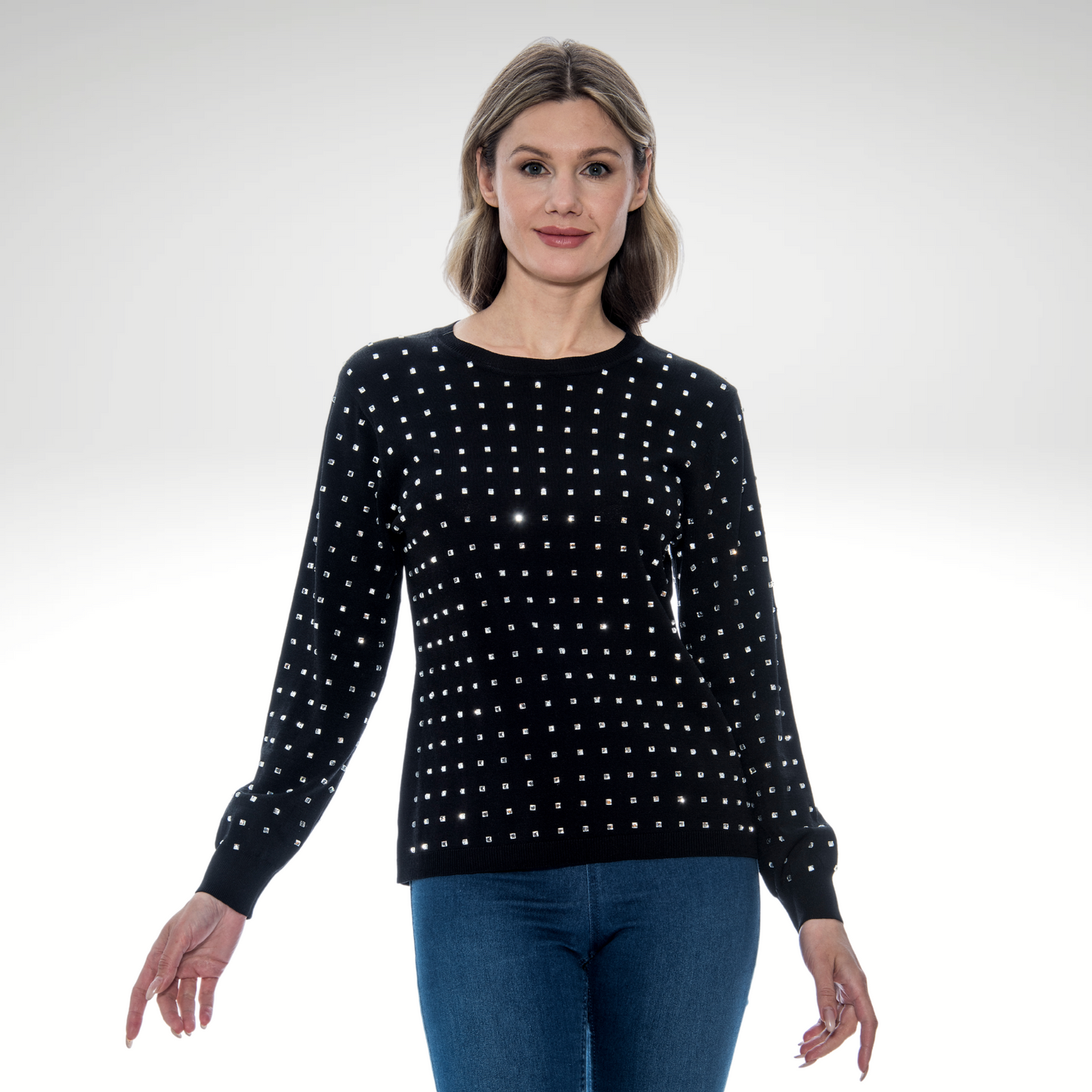 Toofan - Black - Diamond Stud Pull Over - NS 45 – 1