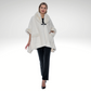 Toofan - White - Faux Fur Jacket with Closure - OS 226